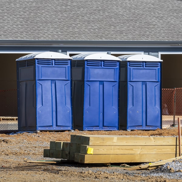 what is the expected delivery and pickup timeframe for the portable toilets in North Oxford MA